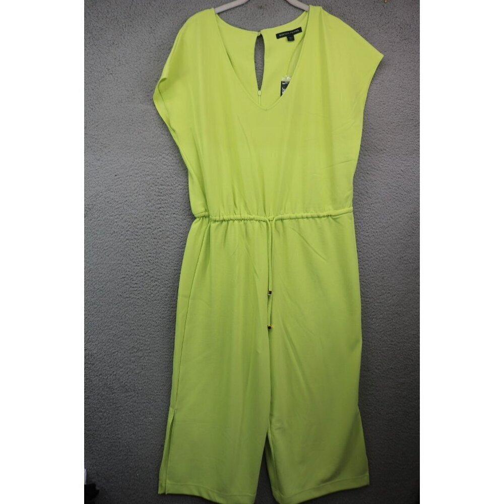 Boston Proper Beyond Travel Crop‎ Drawstring Waist Jumpsuit-Large-New w/Tags